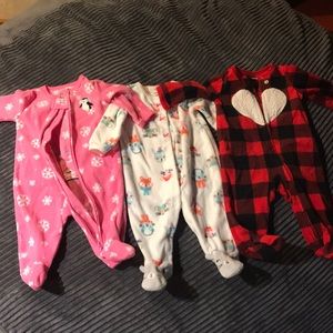 3 pajamas!!! 3 month pajamas!